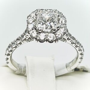 14K white gold